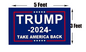 Election America Flag Trump 2024 Make America Great Banner Flags 3 x 5 Ft.